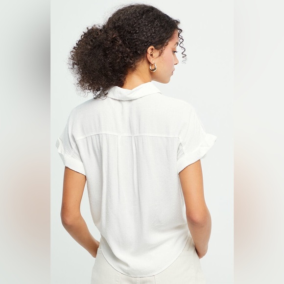 White Blouse with Tie - Picture 3 of 6